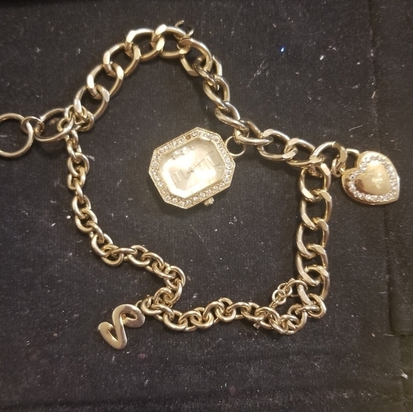 Y2K Vintage Bongo Charm Bracelet Watch - Picture 2 of 4